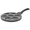 MegaChef 10.5&#x22; Happy Face Emoji Aluminum Nonstick Pancake Maker Pan with Cool Touch Handle